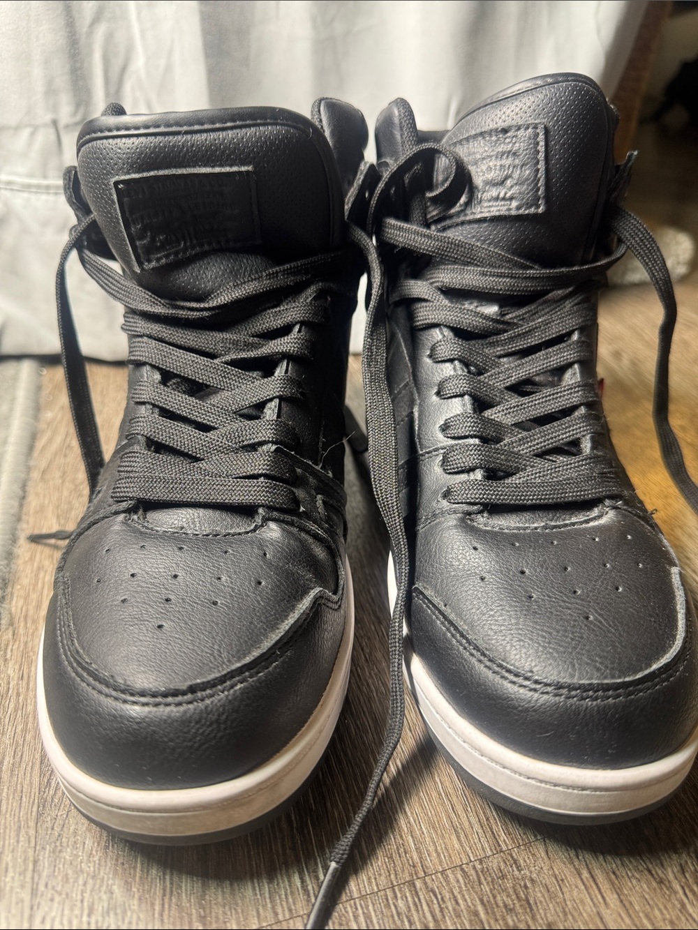 Levi's Black High-Top Sneakers with White Soles
